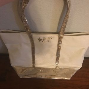 Victoria's Secret Bags - Sparkly gold, VS tote Victoria's Secret Bags - Sparkly gold, VS tote